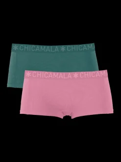 Dames 2-pack Boxershorts Effen
