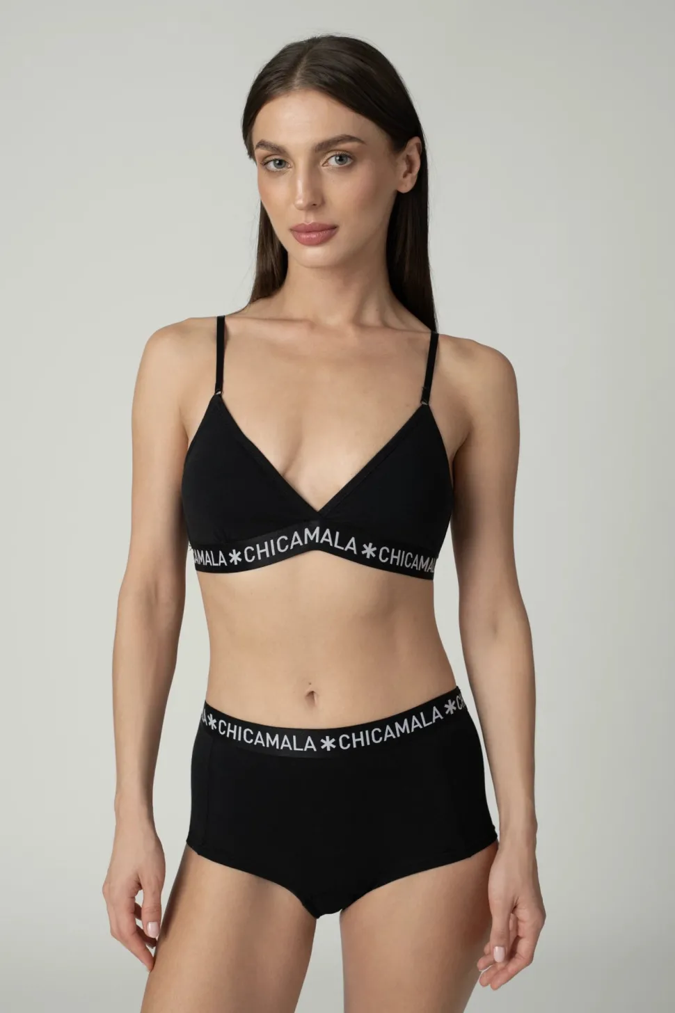 Dames 1-pack Triangle Top Effen