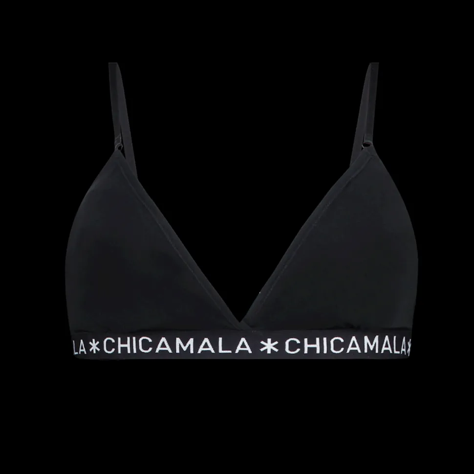 Dames 1-pack Triangle Top Effen