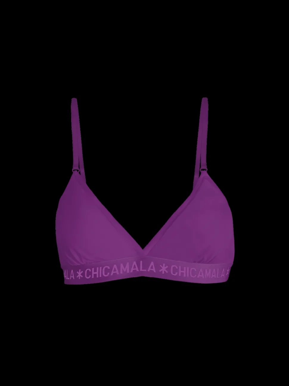 Dames 1-pack Triangle Top Effen