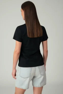 Dames T-Shirt Zwart