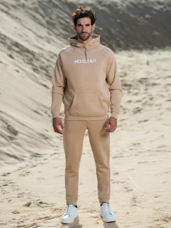Heren Hoodie Beige