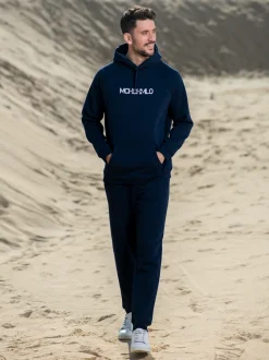 Heren Hoodie Blauw