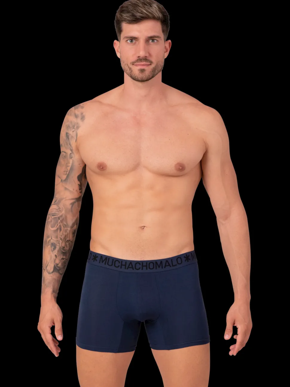 Heren 2-pack Bamboe Boxershorts Effen