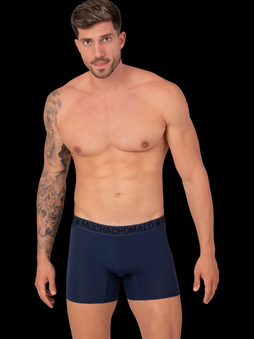 Heren 2-pack Bamboe Boxershorts Effen