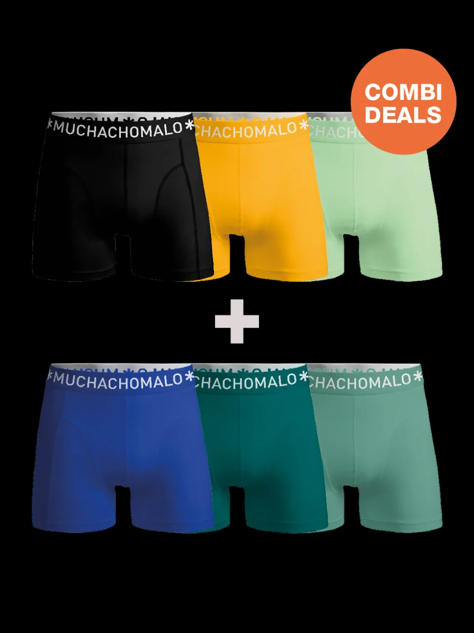 Heren 3+3-pack Boxershorts