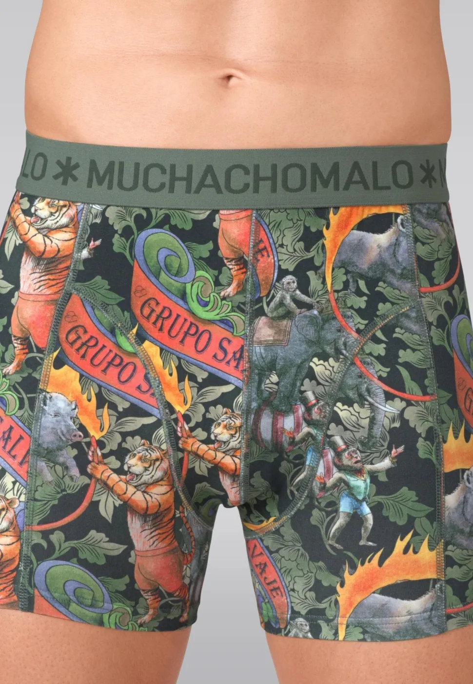 Heren 3-pack Boxershorts Circus Animals