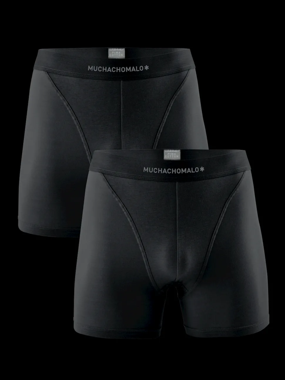 Heren 2-pack Boxershorts Effen