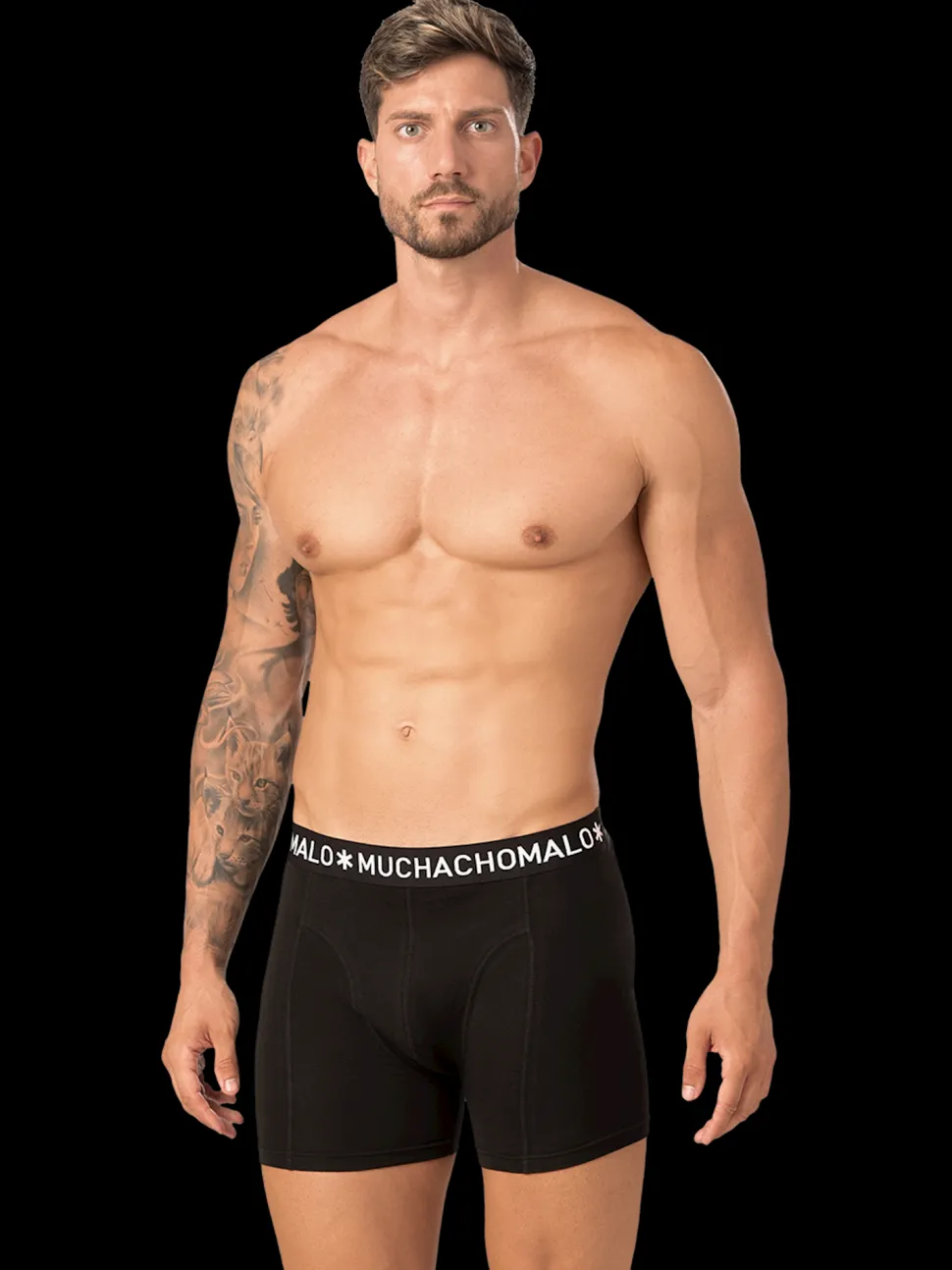 Heren 2-pack Boxershorts Effen