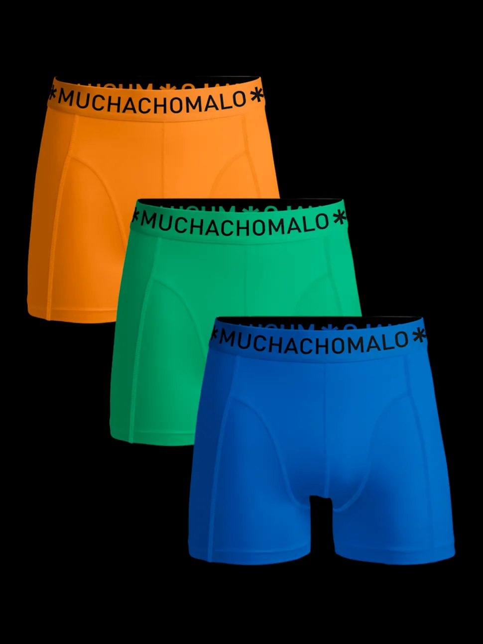 Heren 3-pack Boxershorts Effen