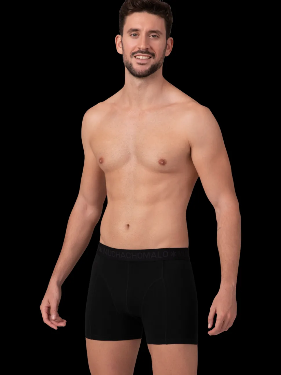 Heren 2+2-pack Boxershorts Effen