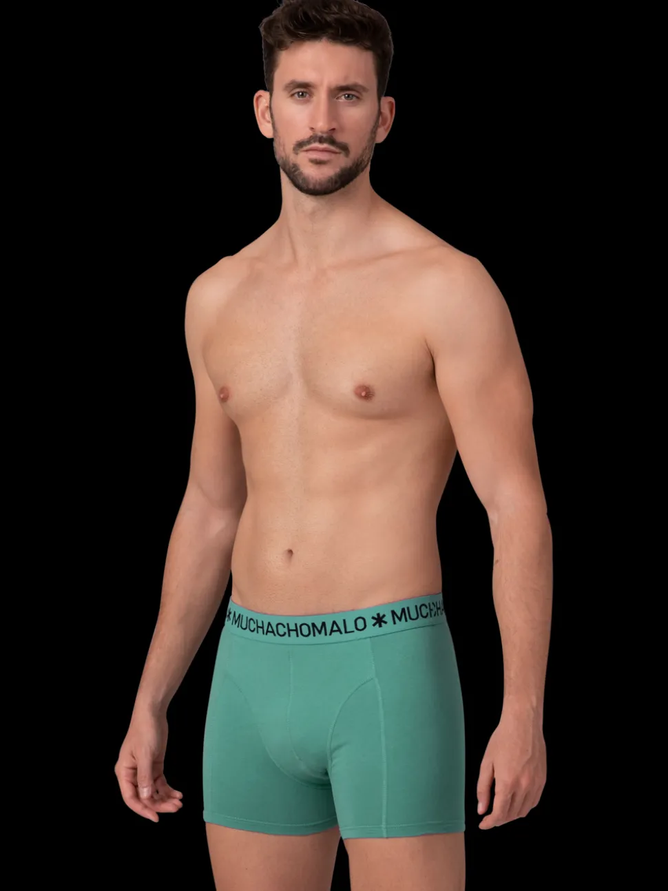 Heren 2+2-pack Boxershorts Effen
