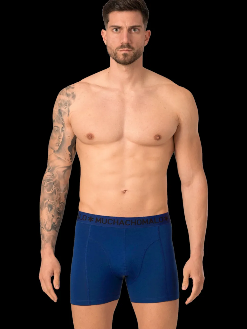 Heren 2-pack Boxershorts Effen