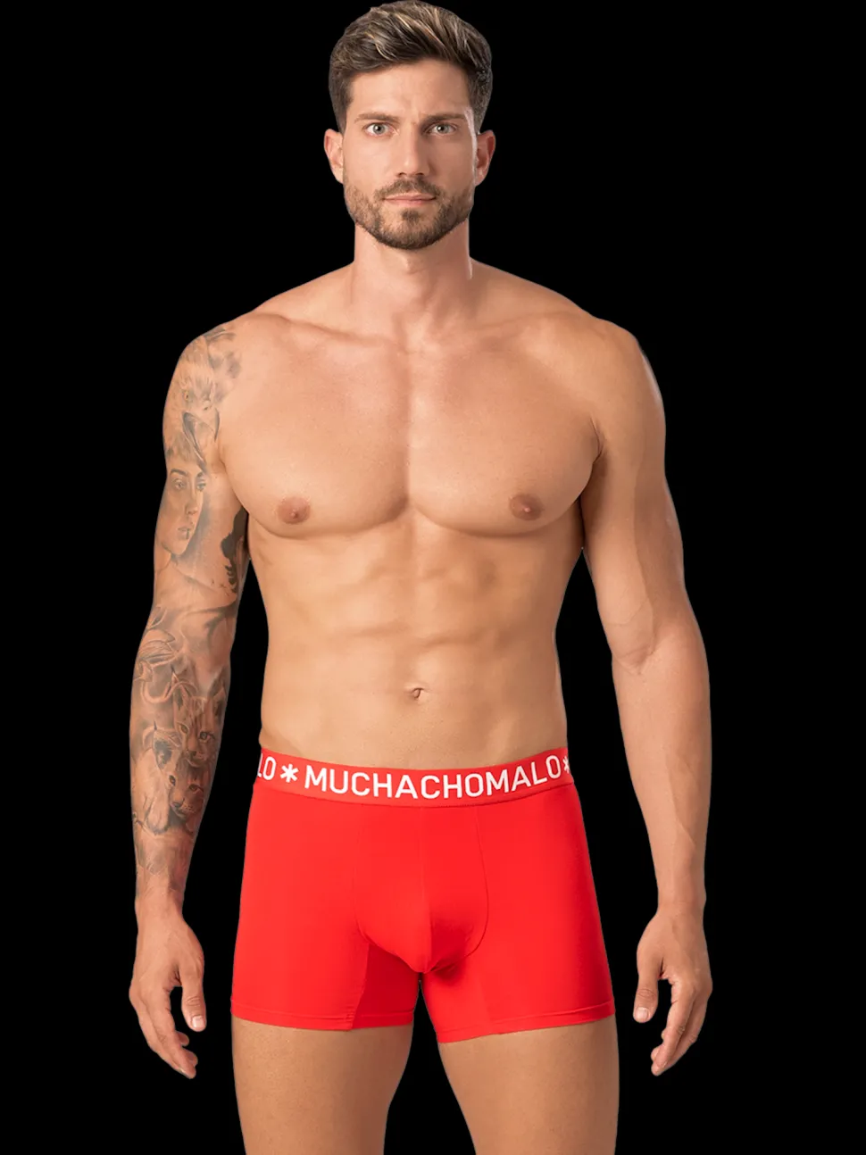 Heren 4-pack Boxershorts Effen Licht Katoen