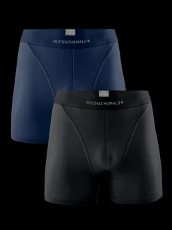 Heren 2-pack Boxershorts Effen