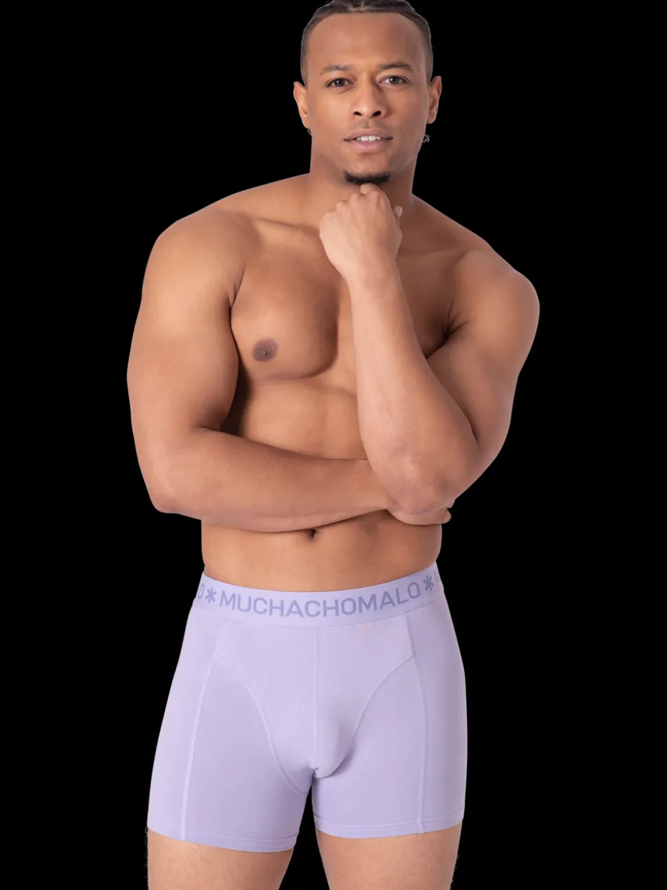 Heren 2+2-pack Boxershorts Effen