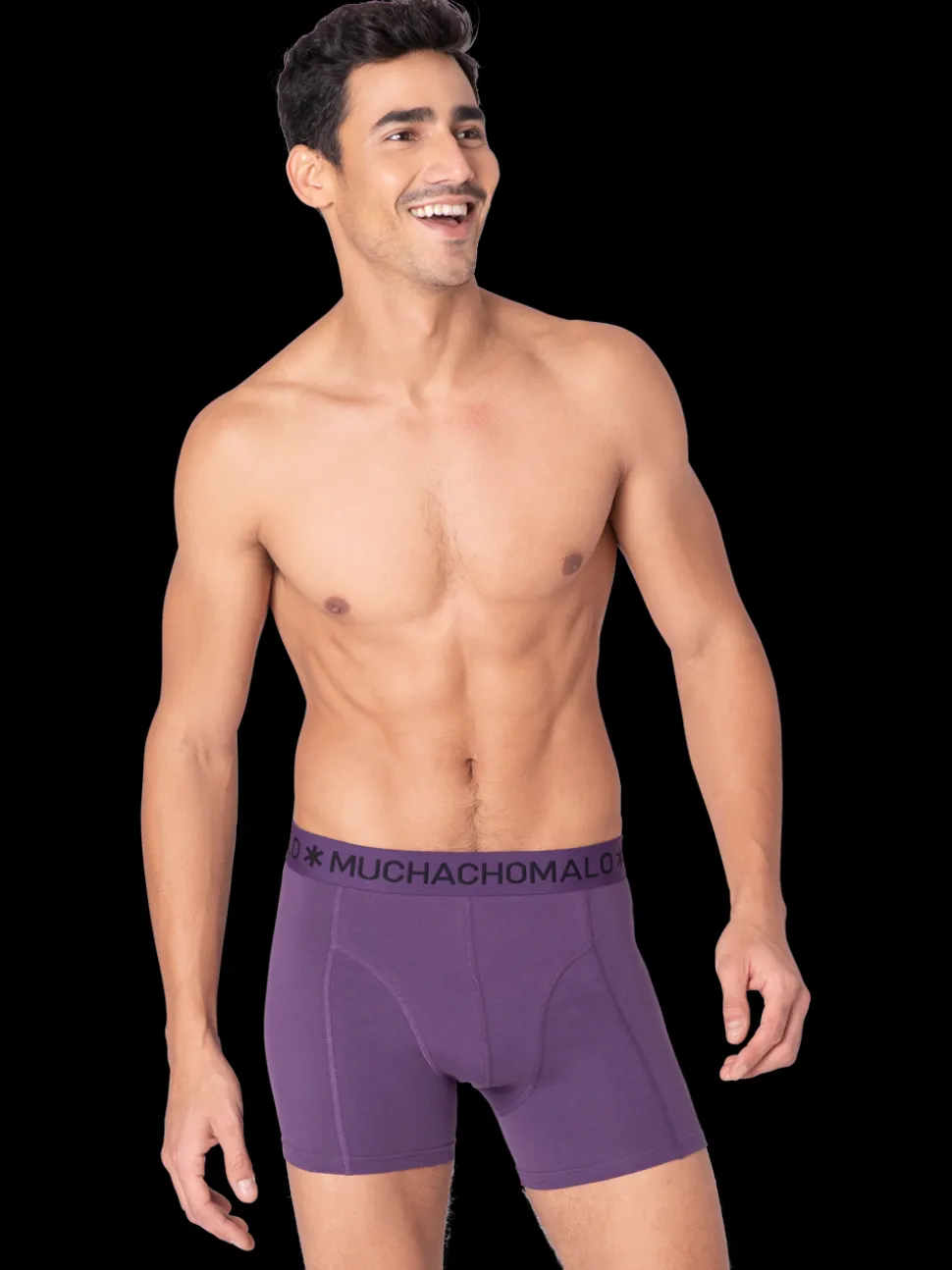 Heren 2+2-pack Boxershorts Effen