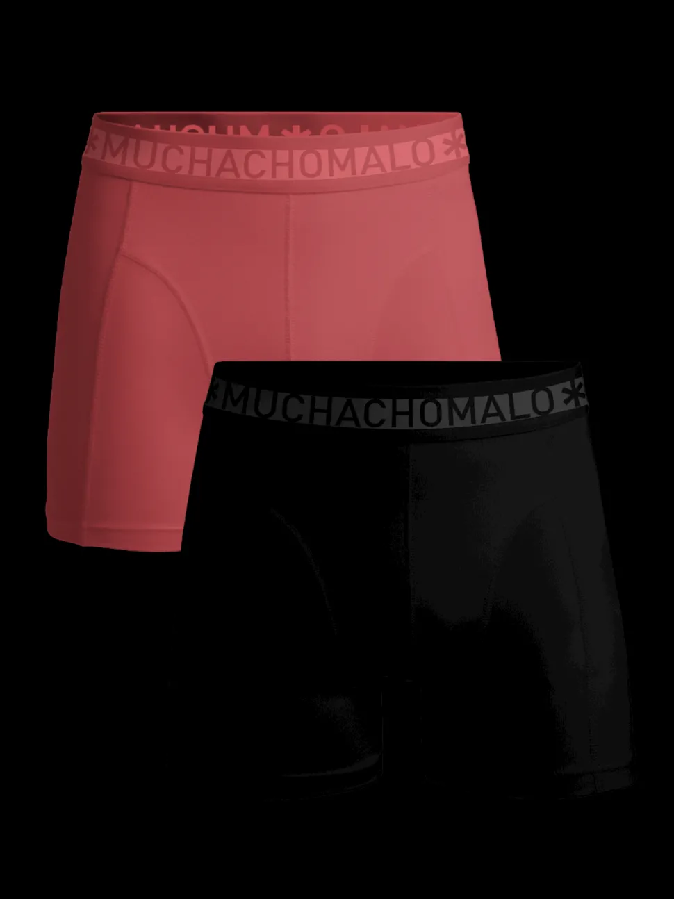 Heren 2-pack Boxershorts Effen