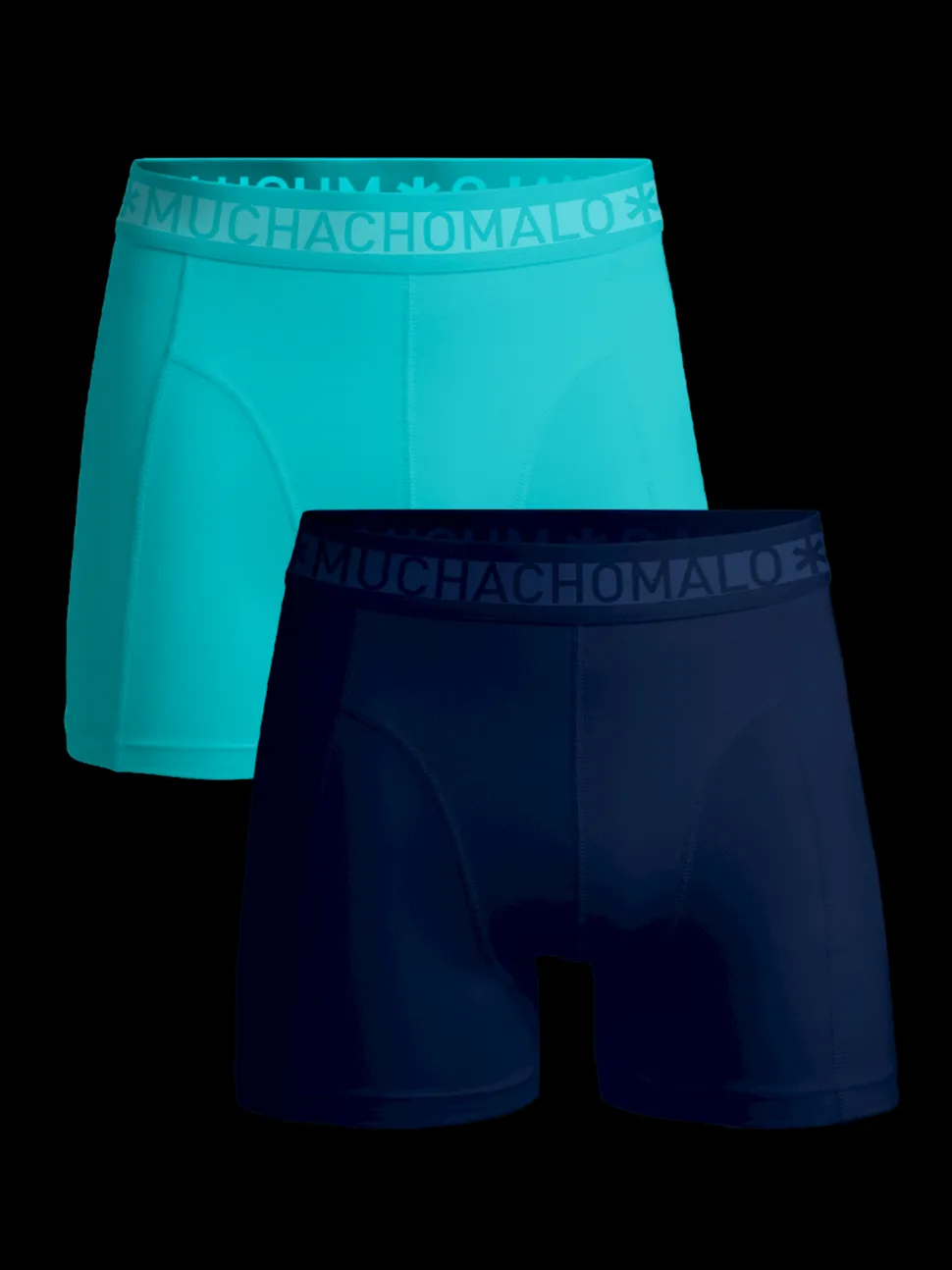 Heren 2-pack Boxershorts Effen