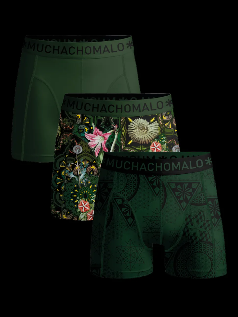 Heren 3-pack Boxershorts Geometric