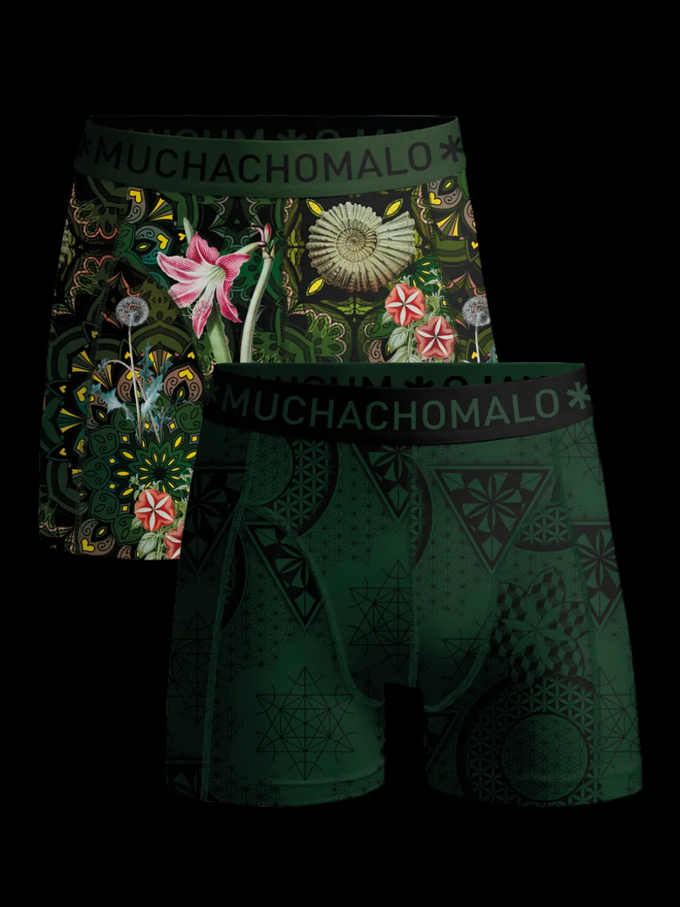Heren 2-pack Boxershorts Geometric