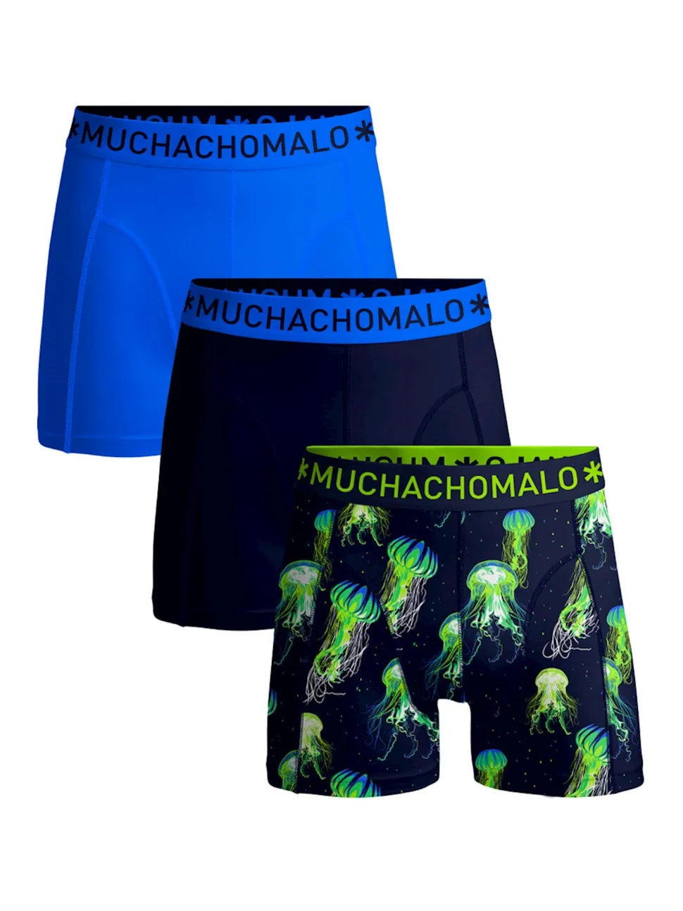 Heren 3-pack Boxershorts Jellyfish