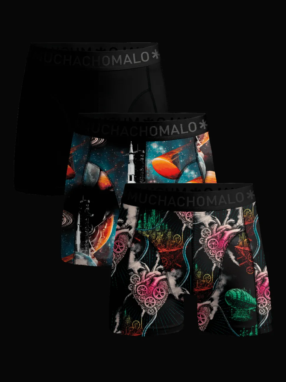 Heren 3-pack Boxershorts Modern Age