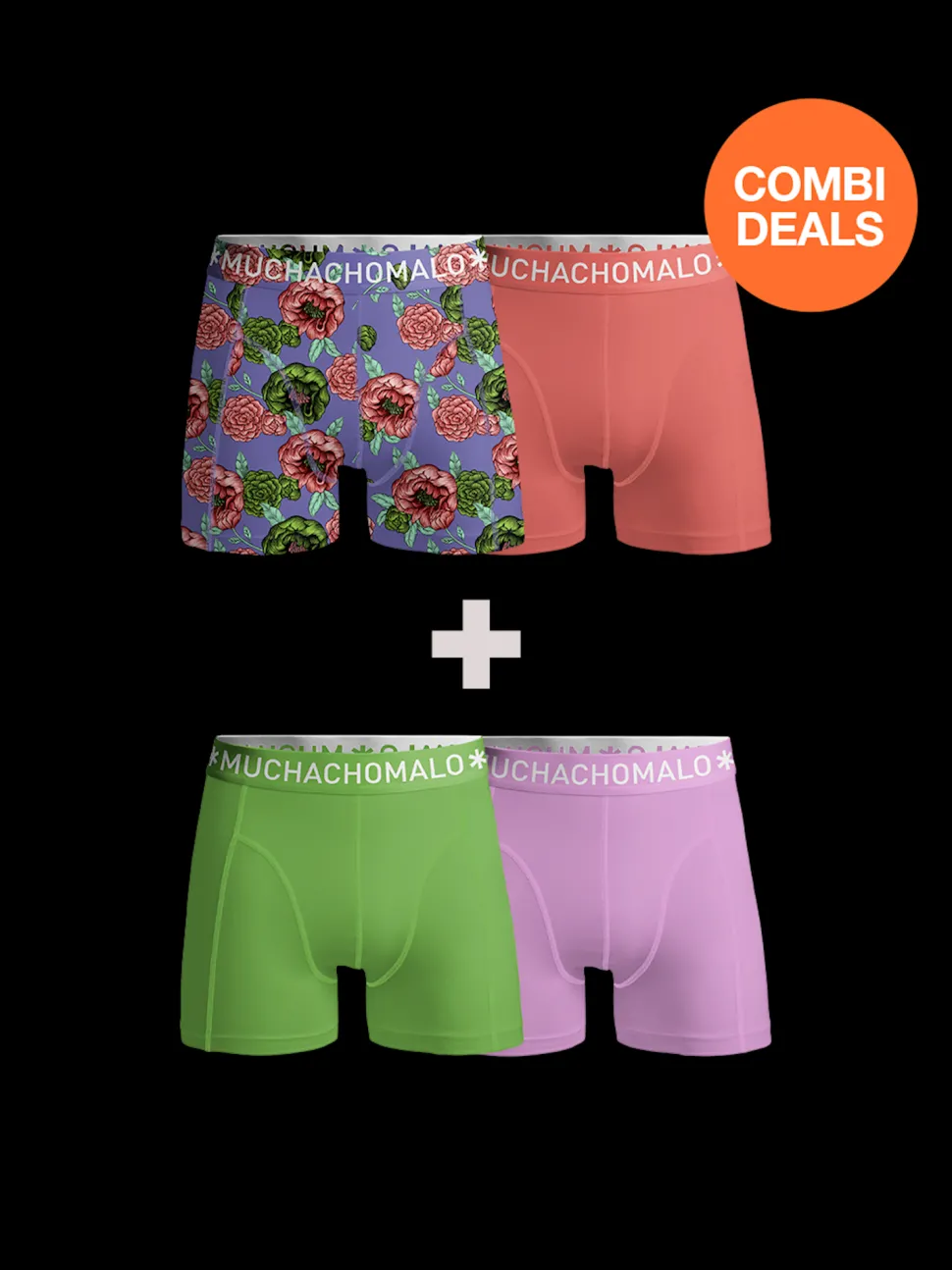 Heren 2+2-pack Boxershorts Print