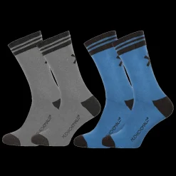 Heren 2-pack Effen Sokken Lang