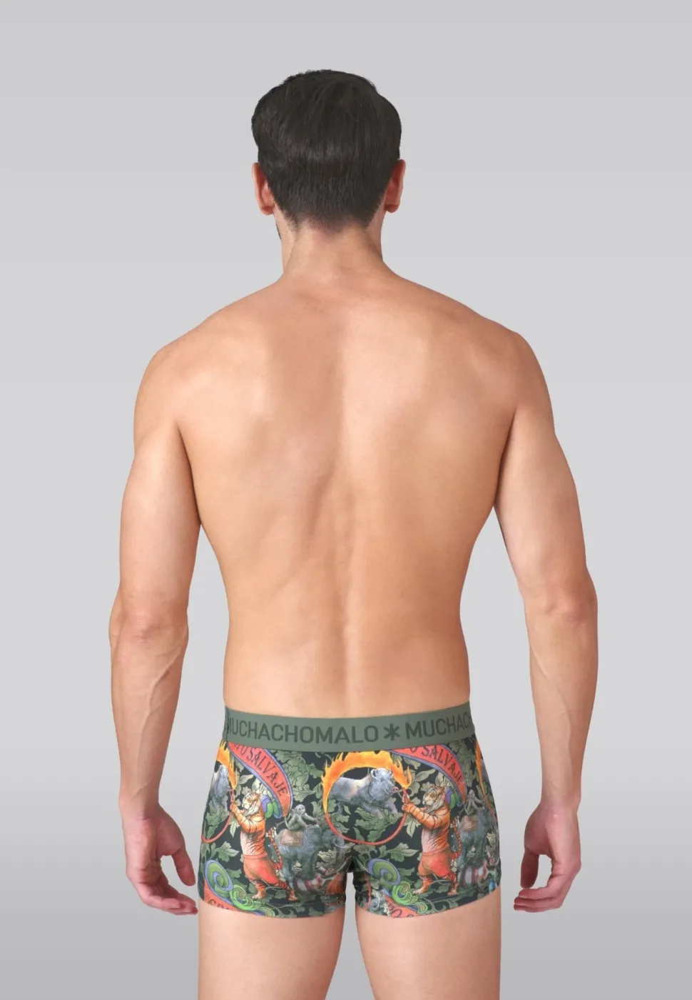 Heren 2-pack Trunks Circus Animals