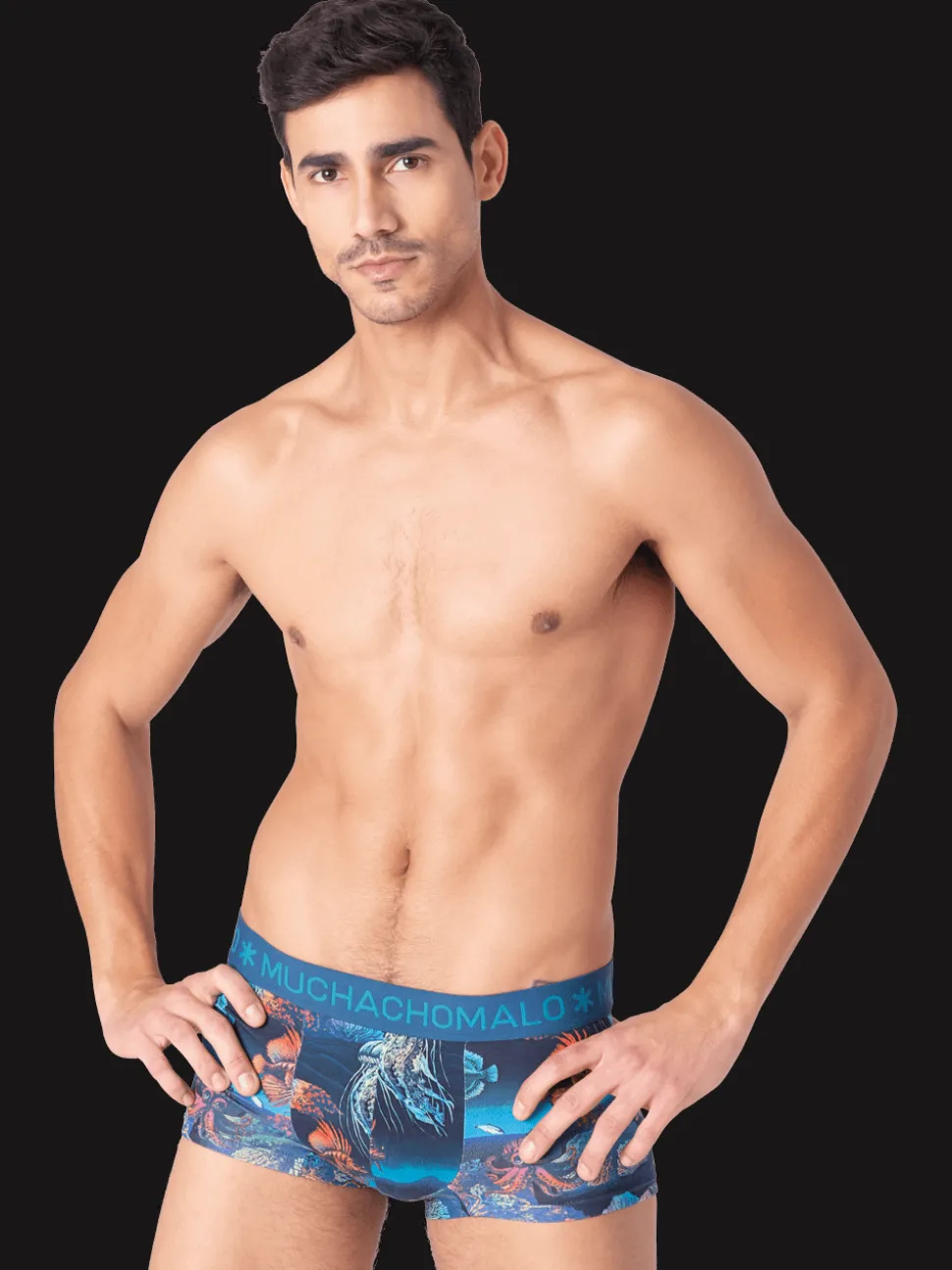Heren 3-pack Trunks Deep Sea Mountaintops