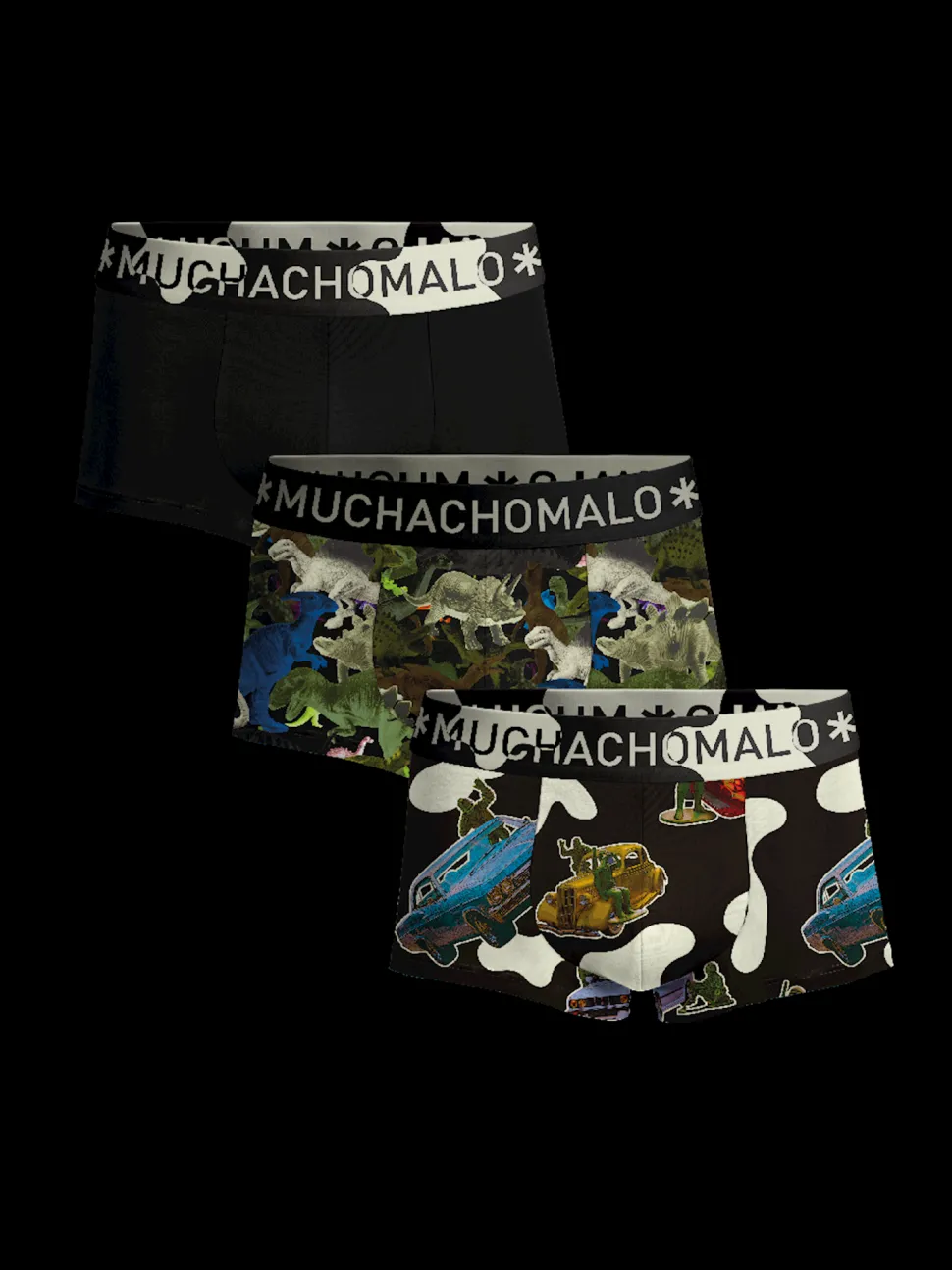 Heren 3-pack Trunks Figures