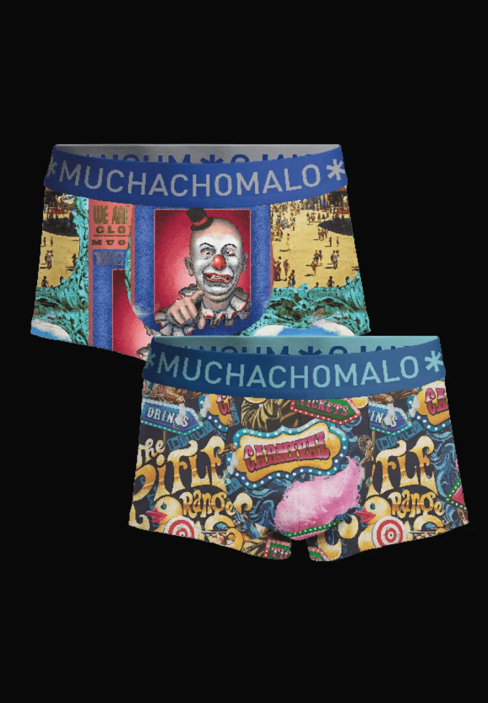 Heren 2-pack Trunks Funfair