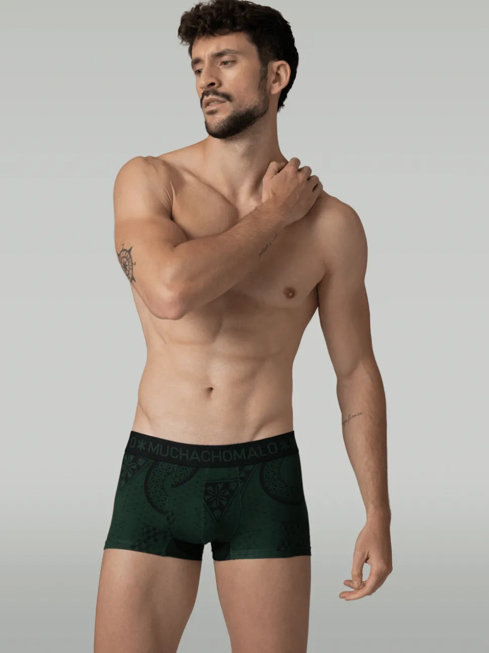 Heren 2-pack Trunks Geometric