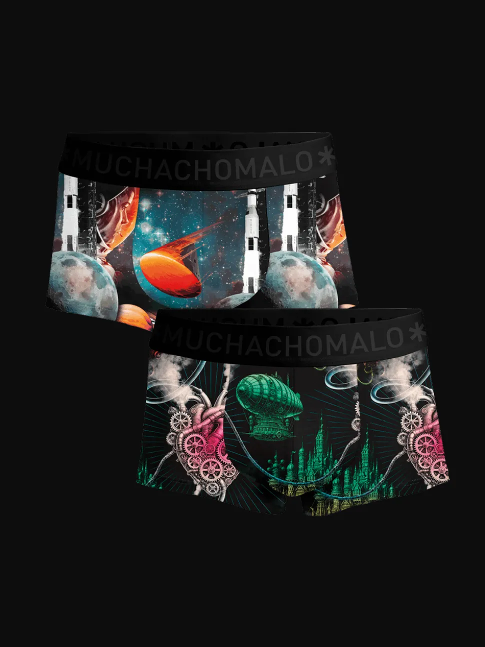 Heren 2-pack Trunks Modern Age
