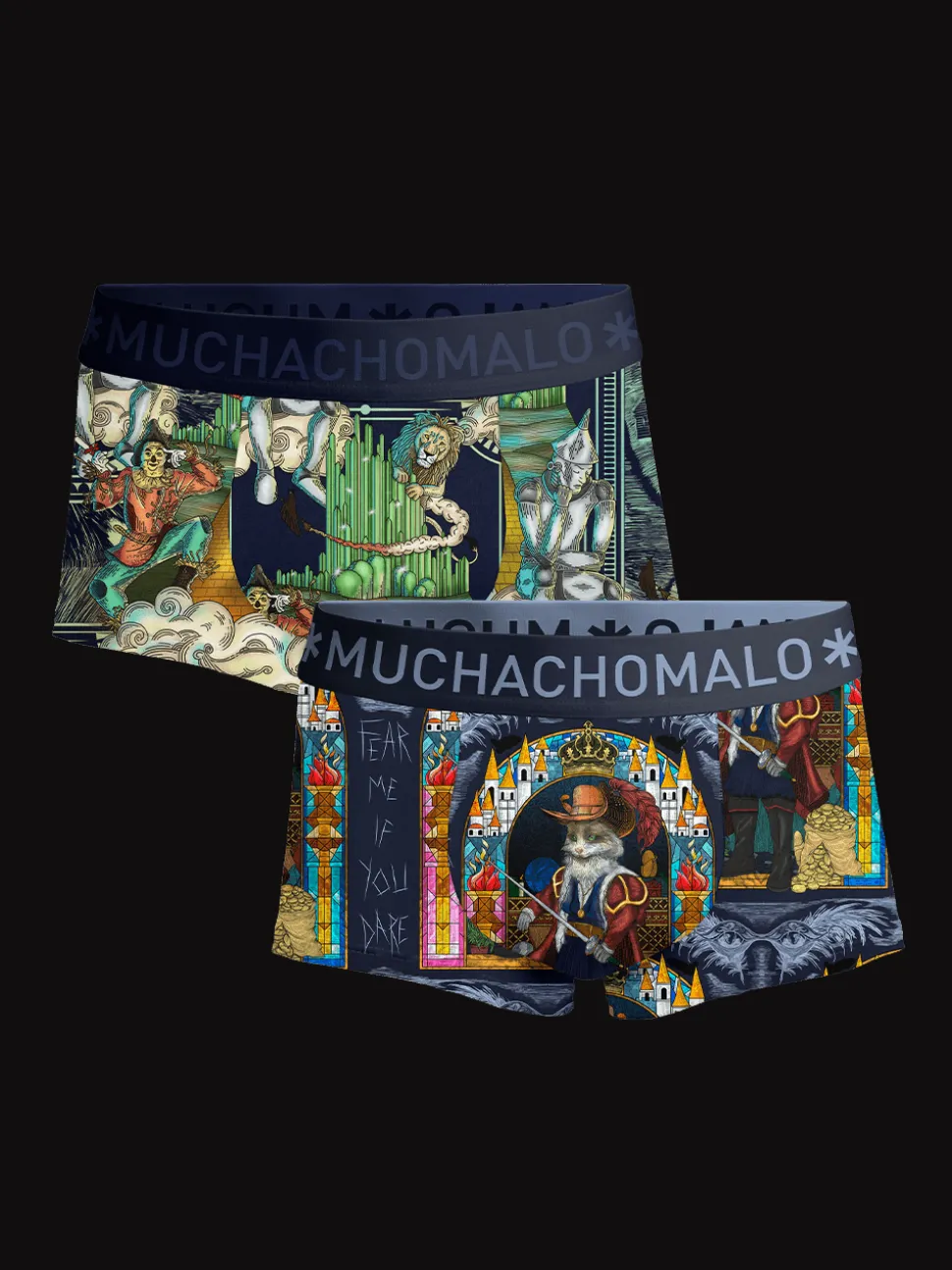 Heren 2-pack Trunks Pussboots Wizardoz
