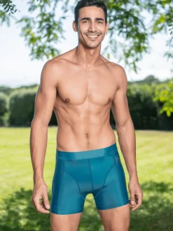 Heren Strakke Zwembroek Blauw