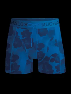 Heren Strakke zwembroek print blauw