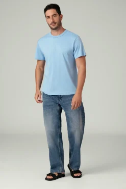 Heren T-Shirt Blauw