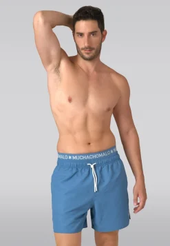 Heren zwembroek blauw