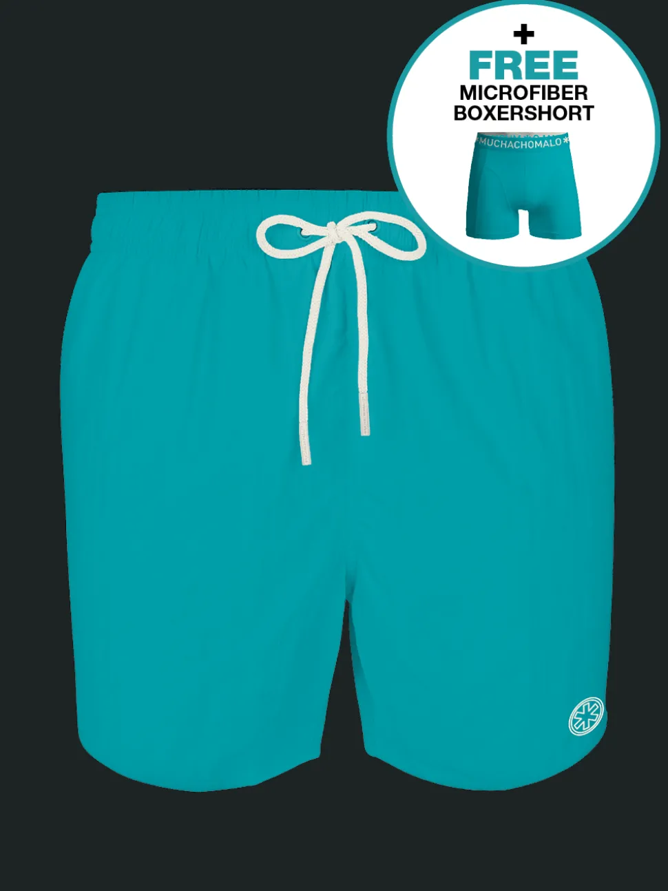 Heren zwembroek blauw