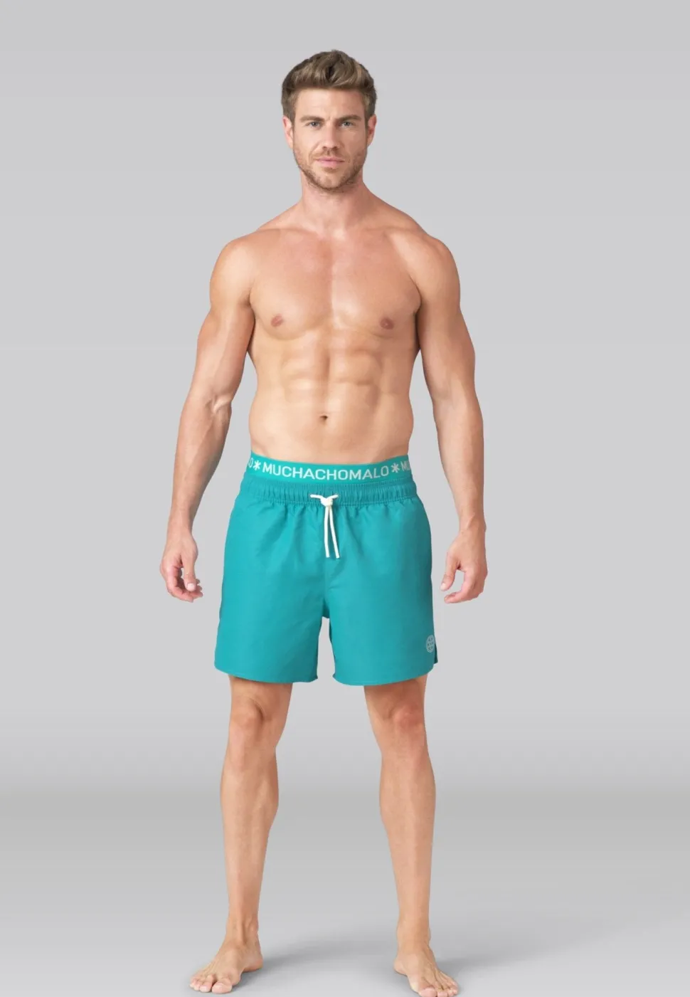 Heren zwembroek blauw