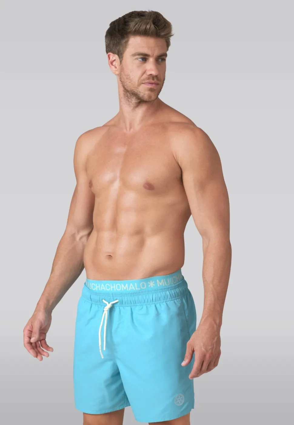 Heren zwembroek blauw