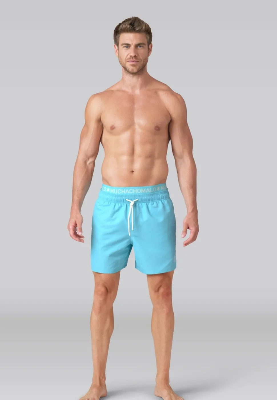 Heren zwembroek blauw