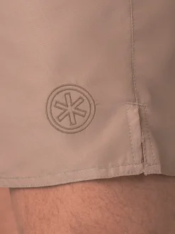 Heren Zwembroek Bruin + Gratis Microfiber boxershort