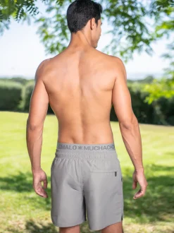 Heren Zwembroek Grijs + Gratis Microfiber boxershort