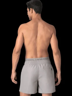 Heren Zwembroek Grijs + Gratis Microfiber boxershort