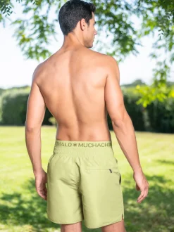 Heren Zwembroek Groen + Gratis Microfiber boxershort