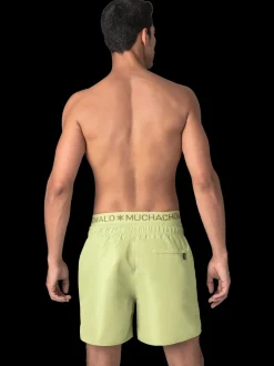 Heren Zwembroek Groen + Gratis Microfiber boxershort