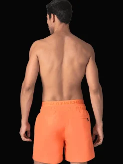 Heren Zwembroek Oranje + Gratis Microfiber boxershort